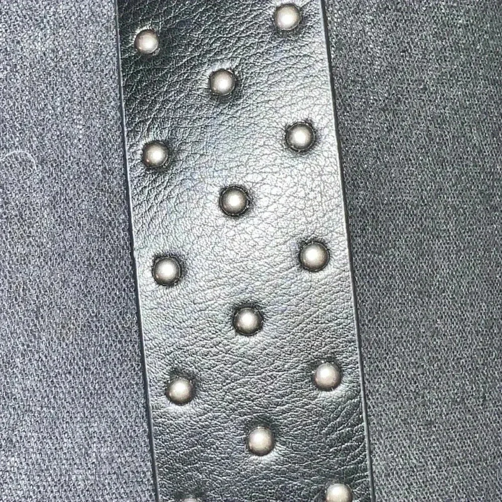 Target Wild Fable Women’s Black Vegan Belt with Copper Tone Buckle Studs Size XS